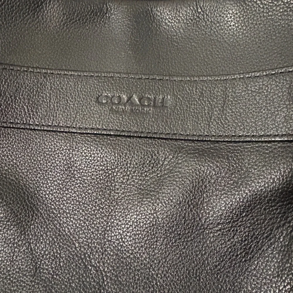 Coach black leather